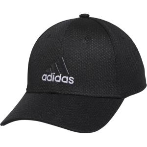 adidas Mens Zags 2.0 Structured Mid Crown A-Flex Stretch Fit HatBaseball Cap(Black/White)