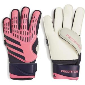 adidas Predator Match Fingersave Goalie Gloves(Turbo/Aurora Black/Turbo)
