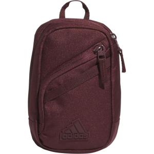adidas Prime Mini Sling Crossbody Bag, Small Size for Festivals and Travel, Black, OSFA(Aurora Ruby Red)