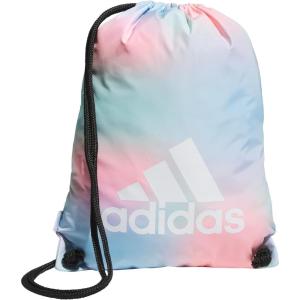 adidas Ready Sackpack – Drawstring Backpack Lightweight Small Gym Bag, Black/Gold Metallic/1.0, One Size(Dazed Gradient Clear Sky/White/1.0)