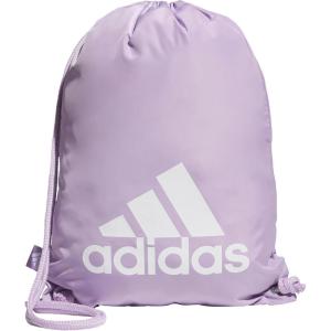 adidas Ready Sackpack – Drawstring Backpack Lightweight Small Gym Bag, Black/Gold Metallic/1.0, One Size(Powder Plum Purple/White/1.0)