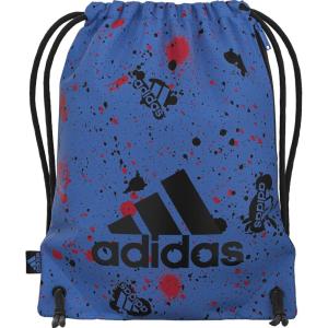 adidas Ready Sackpack – Drawstring Backpack Lightweight Small Gym Bag, Black/Gold Metallic/1.0, One Size(Splatter Bright Royal/Black/1.0)