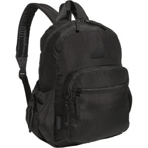 adidas Small Backpack for Women – Weekender Lightweight Bag with Laptop Sleeve, Metal Grey, One Size(Black)
