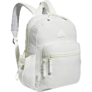 adidas Small Backpack for Women – Weekender Lightweight Bag with Laptop Sleeve, Metal Grey, One Size(Off-white)