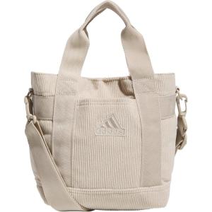 adidas Small Tote Mini Bag for Women and Men(Corduroy/Wonder Beige)