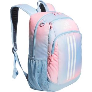 adidas Unisex Kid’s Creator School Backpack for Girls & Boys — Durable Bookbag, Black/White, OSFA(Dazed Gradient Clear Sky/Clear Sky Blue/Pink Spark)