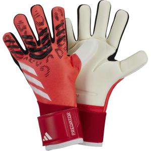 adidas Unisex-Kids Pro Predator Goalie Soccer Gloves(Lucid Red/Black/White)