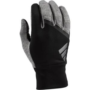 adidas Winter Performance VELOCITY Running Reflective Gloves, Black/Gray(Black/Gray)