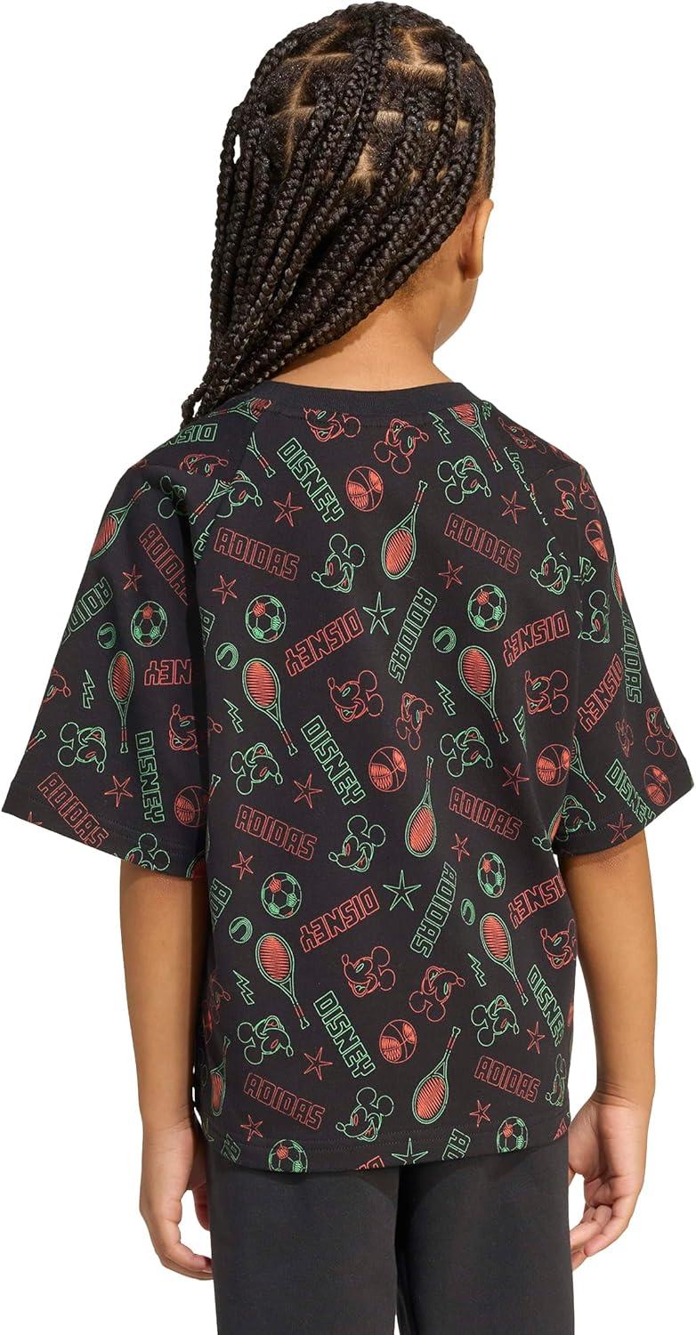 imageAdidas Boys Disney Mickey Mouse TShirtBlackImpact OrangeLime Burst
