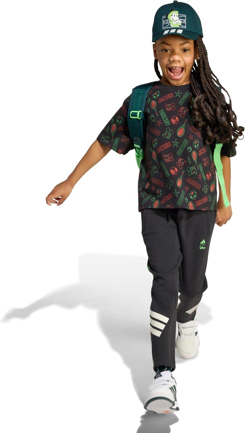 imageAdidas Boys Disney Mickey Mouse TShirtBlackImpact OrangeLime Burst