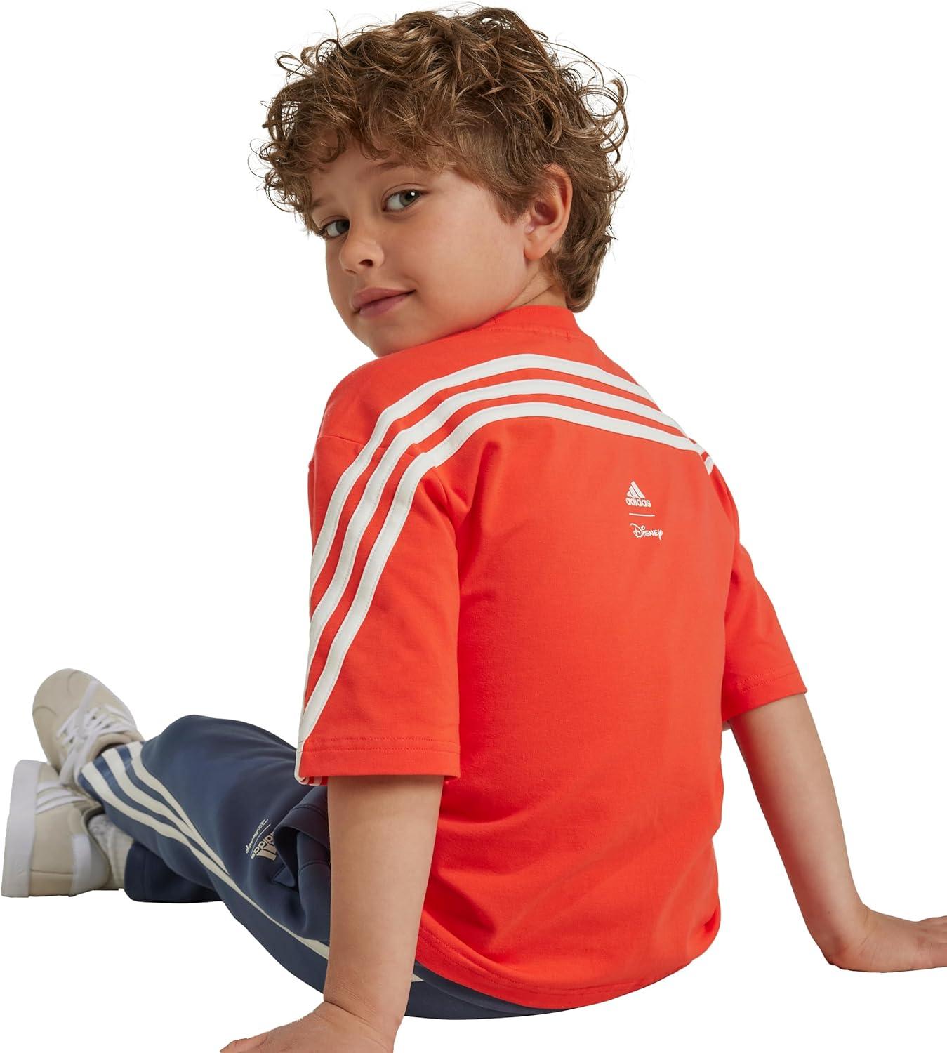 imageAdidas Boys Disney Mickey Mouse TShirtBright RedOff White