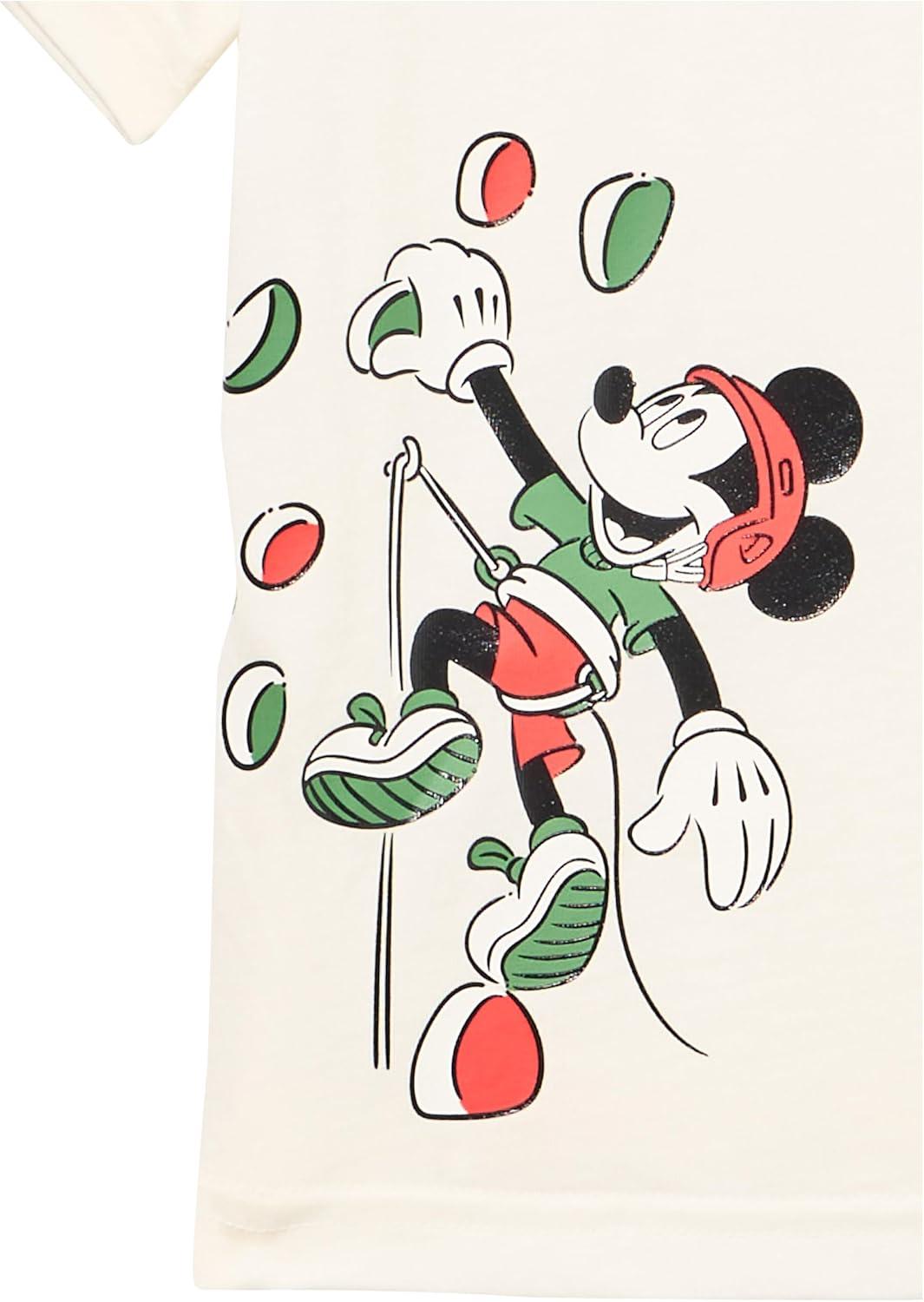 imageAdidas Boys Disney Mickey Mouse TShirtOff WhiteCarbonBright Red