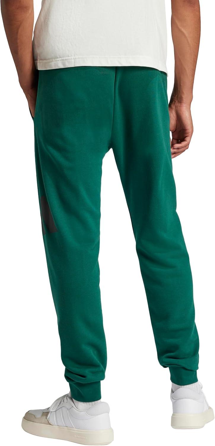imageAdidas Mens Essentials Big Logo French Terry PantsCollegiate GreenBlack
