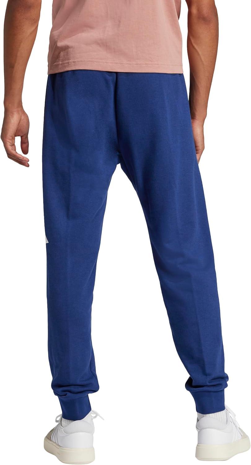 imageAdidas Mens Essentials Big Logo French Terry PantsDark BlueWhite