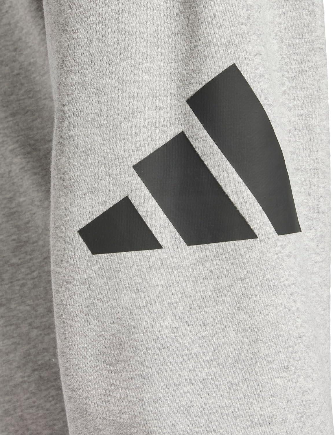 imageAdidas Mens Essentials Big Logo French Terry PantsMedium Grey HeatherBlack