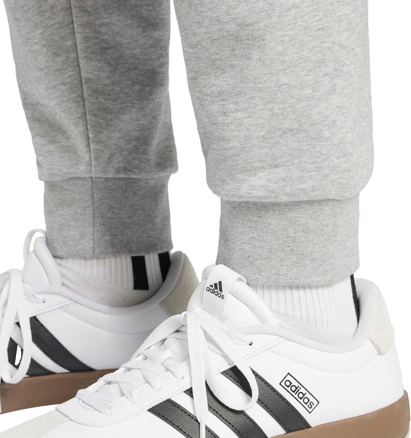 imageAdidas Mens Essentials Big Logo French Terry PantsMedium Grey HeatherBlack