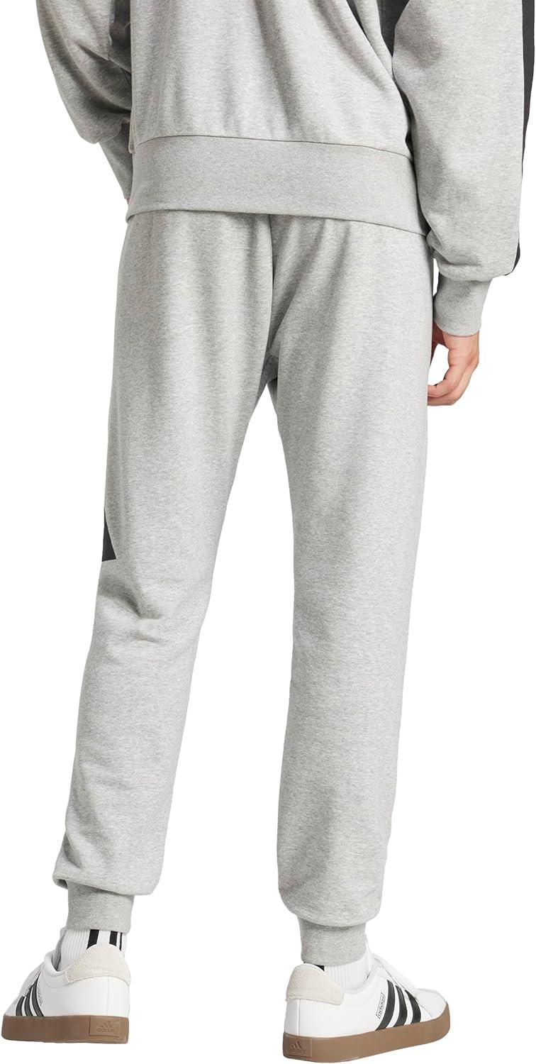 imageAdidas Mens Essentials Big Logo French Terry PantsMedium Grey HeatherBlack