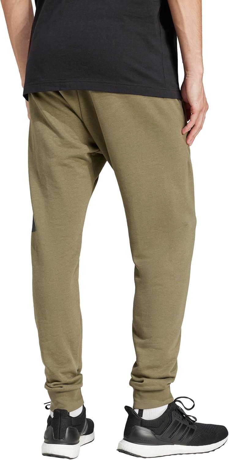 imageAdidas Mens Essentials Big Logo French Terry PantsOlive StrataBlack