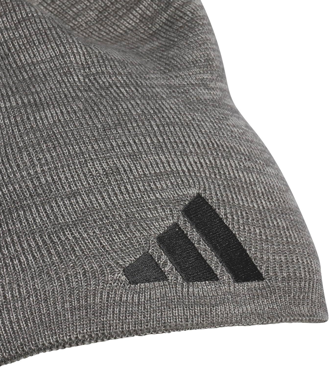 imageAdidas Mens Reversible Skully Beanie Standard Fit Winter Hat Skull CapGrey Sixgrey ThreeBlackSkully
