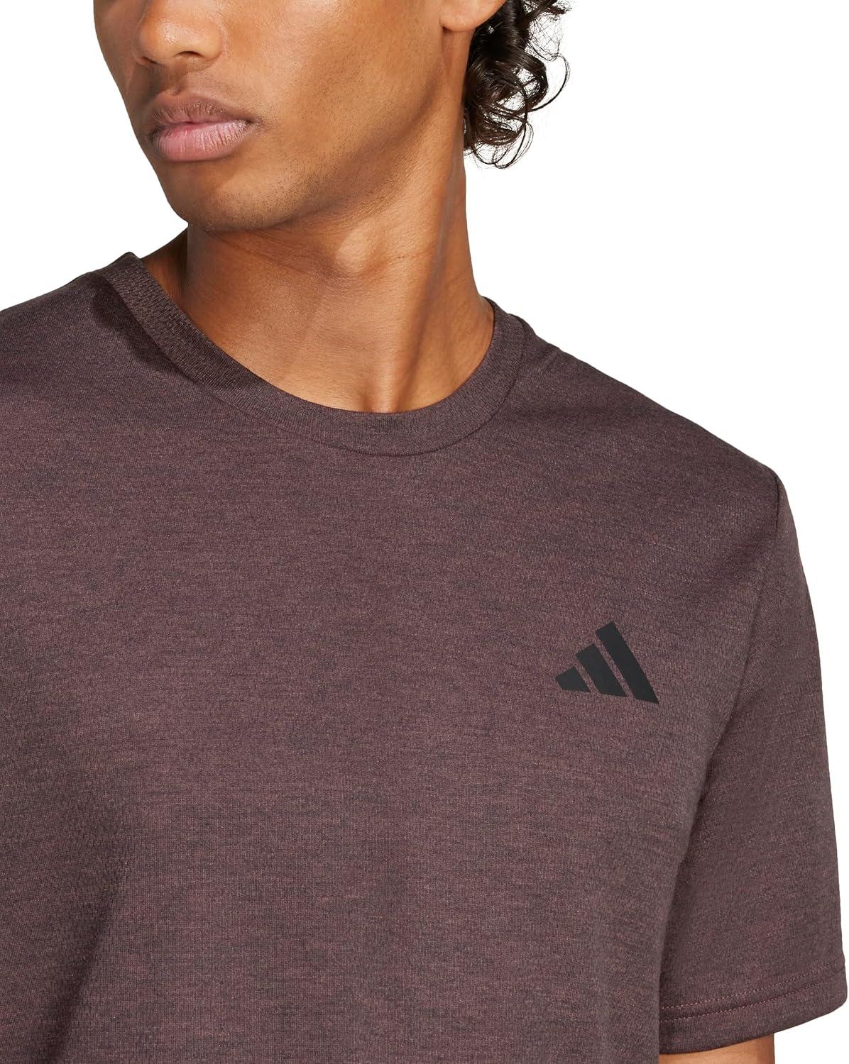 imageAdidas Mens Train Essentials Feelready Novelty TShirtAurora Ruby