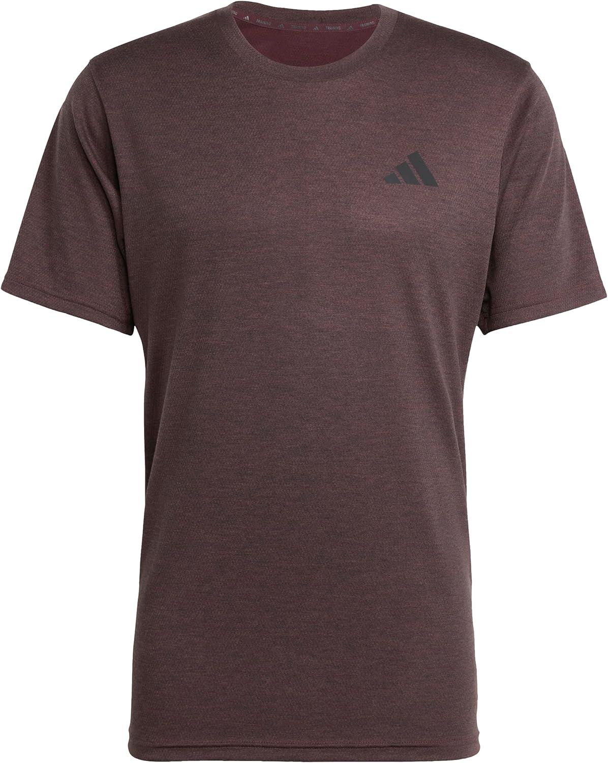 imageAdidas Mens Train Essentials Feelready Novelty TShirtAurora Ruby