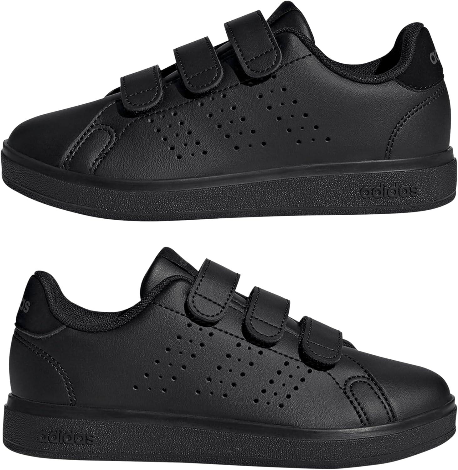 imageAdidas UnisexChild Advantage Base 20 Hook ampamp LoopCore BlackCore BlackGrey