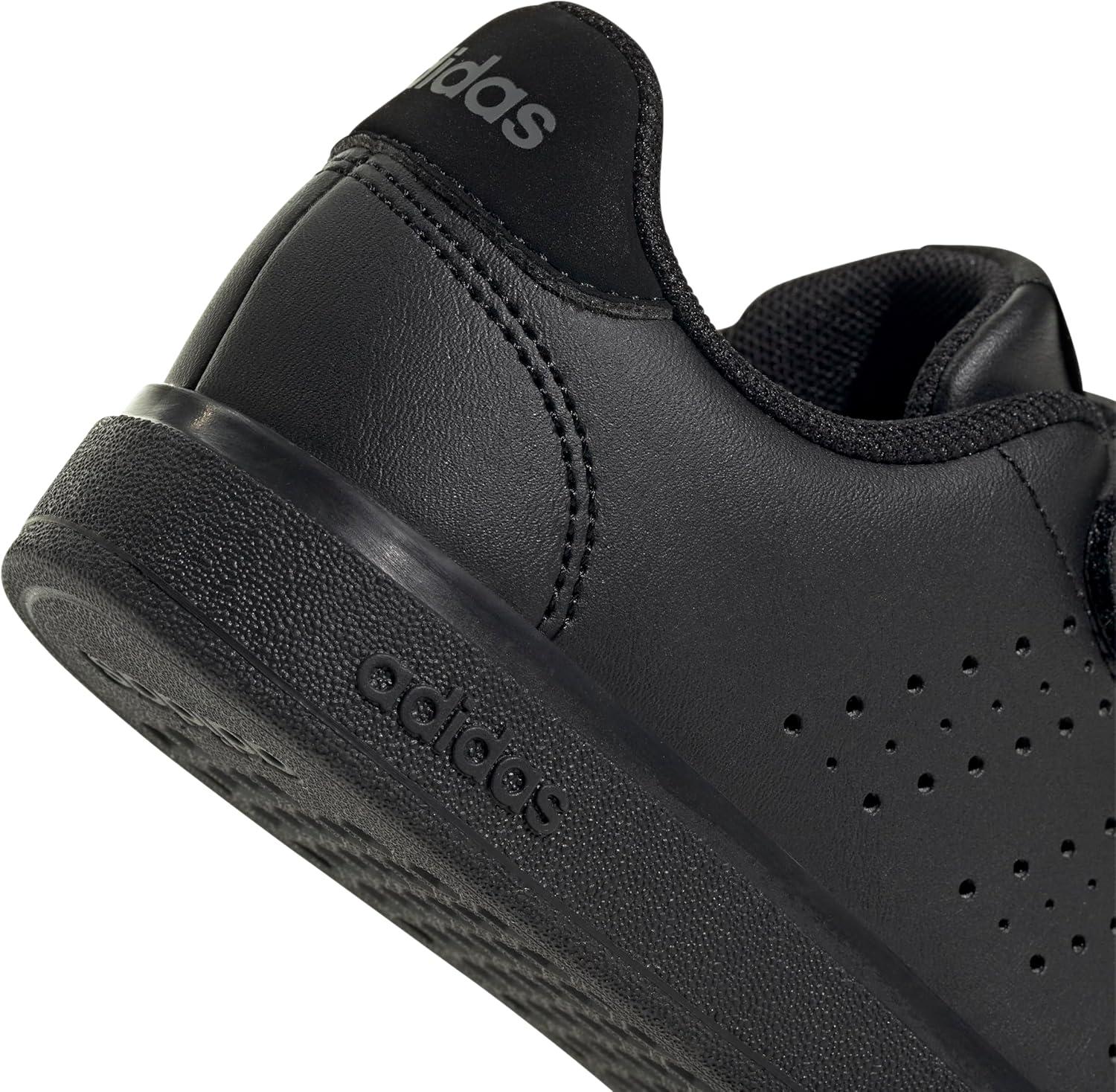 imageAdidas UnisexChild Advantage Base 20 Hook ampamp LoopCore BlackCore BlackGrey