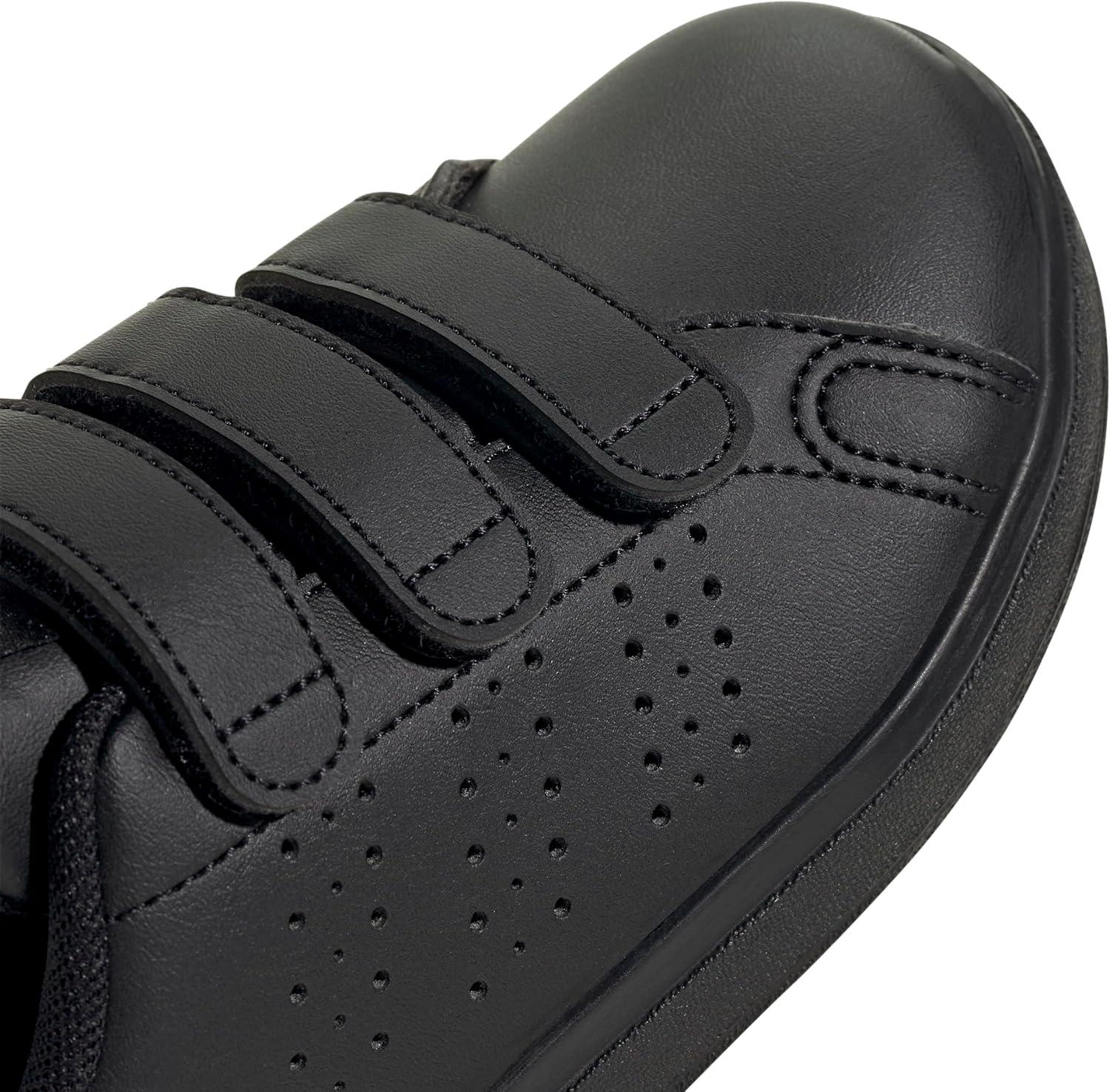 imageAdidas UnisexChild Advantage Base 20 Hook ampamp LoopCore BlackCore BlackGrey