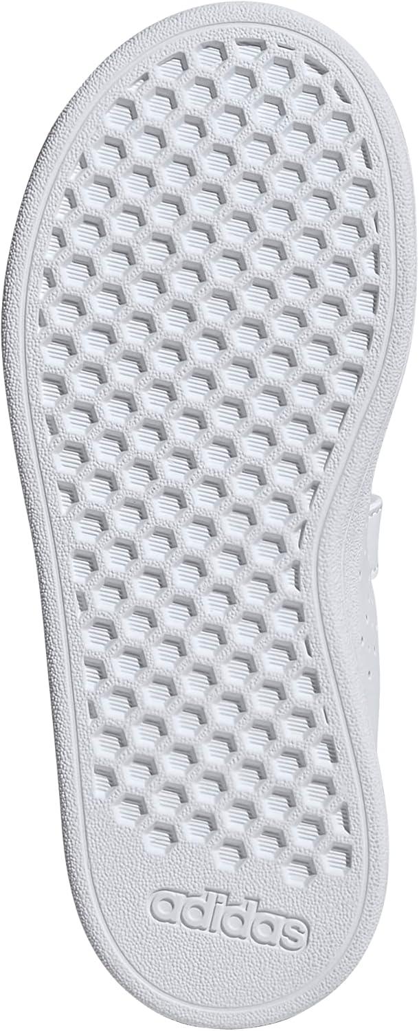 imageAdidas UnisexChild Advantage Base 20 Hook ampamp LoopWhiteWhiteGreen