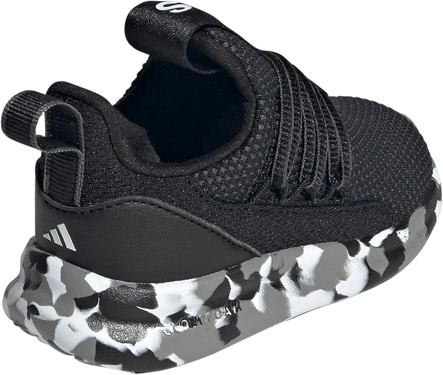 imageAdidas UnisexChild Lite Racer Adapt 70 SneakerBlackBlackCamo Grey