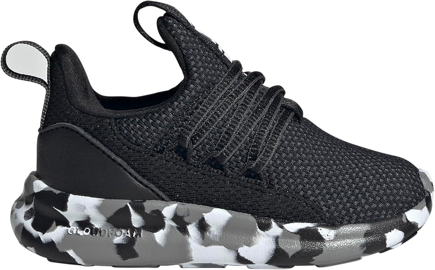 imageAdidas UnisexChild Lite Racer Adapt 70 SneakerBlackBlackCamo Grey