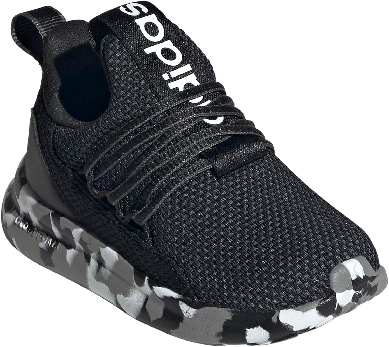 imageAdidas UnisexChild Lite Racer Adapt 70 SneakerBlackBlackCamo Grey