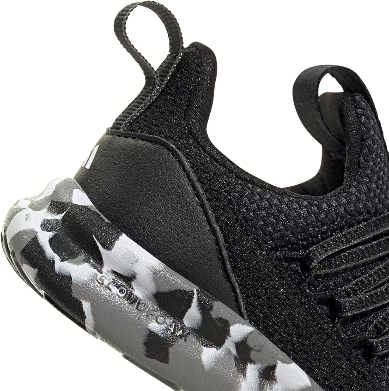 imageAdidas UnisexChild Lite Racer Adapt 70 SneakerBlackBlackCamo Grey