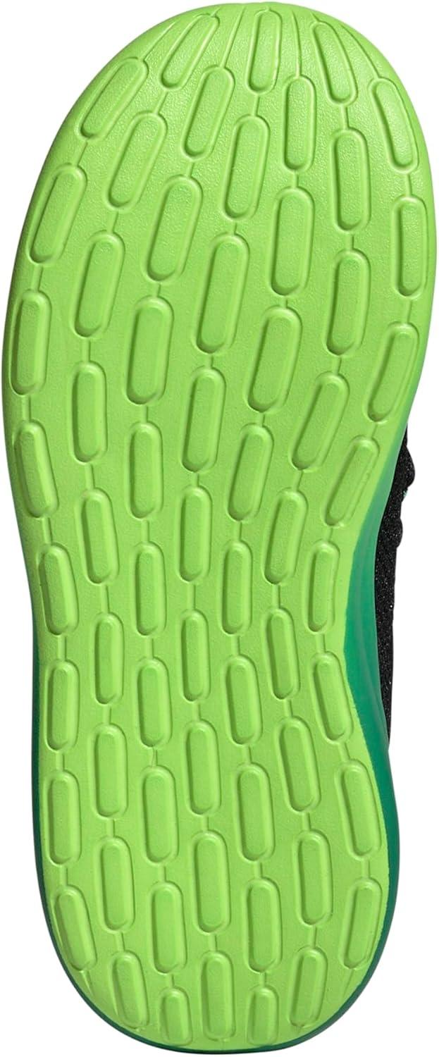 imageAdidas UnisexChild Lite Racer Adapt 70 SneakerBlackSemi Court GreenSolar Slime
