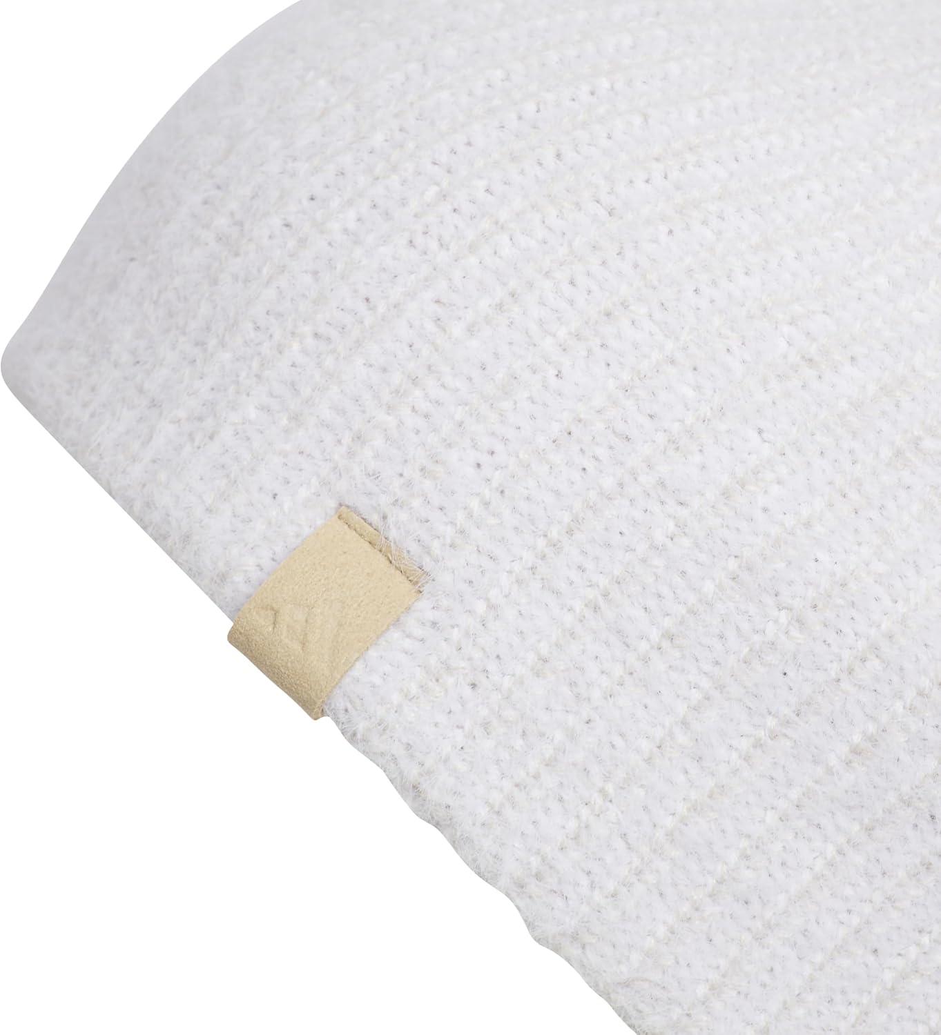 imageAdidas Womens Beanie Lifestyle Standard Fit Winter Knit HatWhiteWonder Alumina GreyHemp Beige