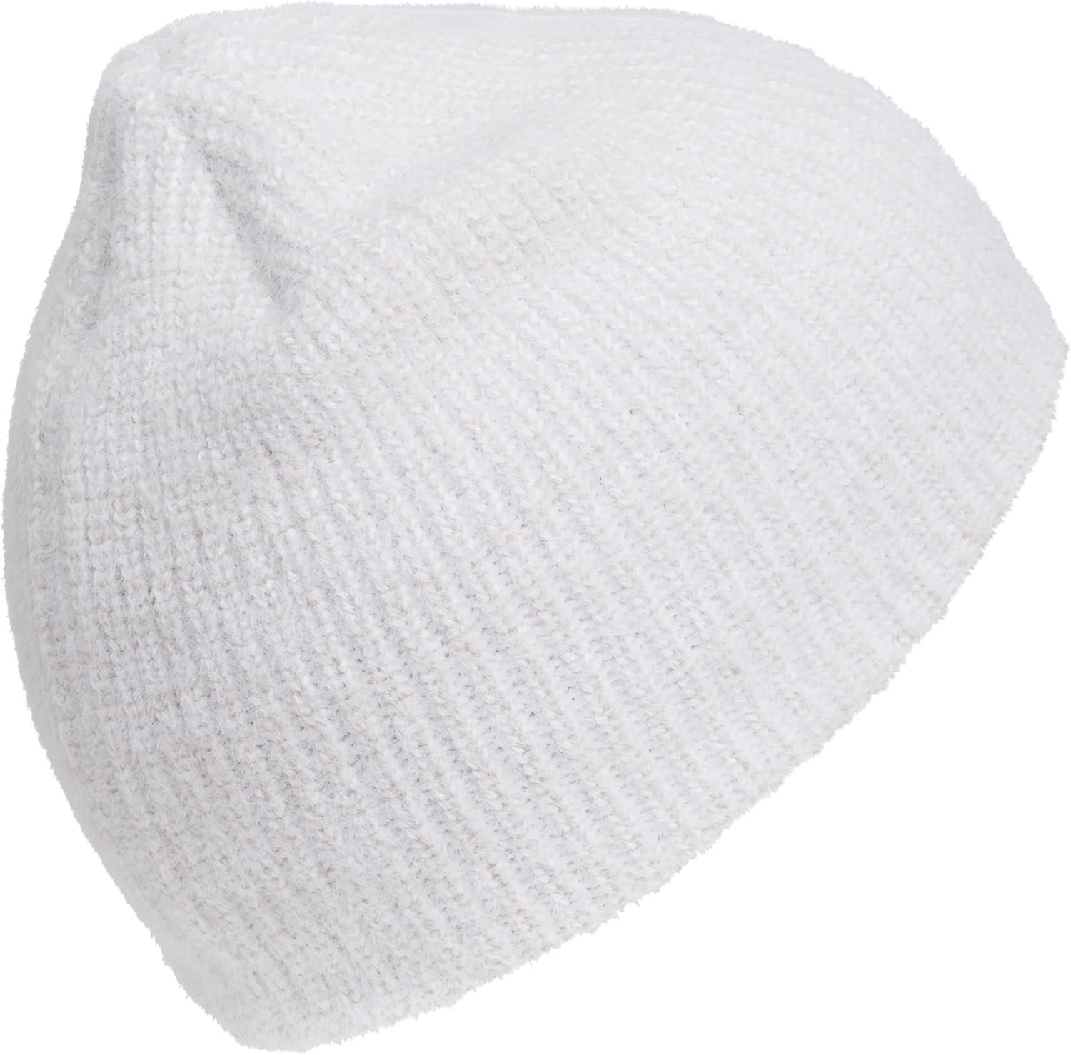 imageAdidas Womens Beanie Lifestyle Standard Fit Winter Knit HatWhiteWonder Alumina GreyHemp Beige