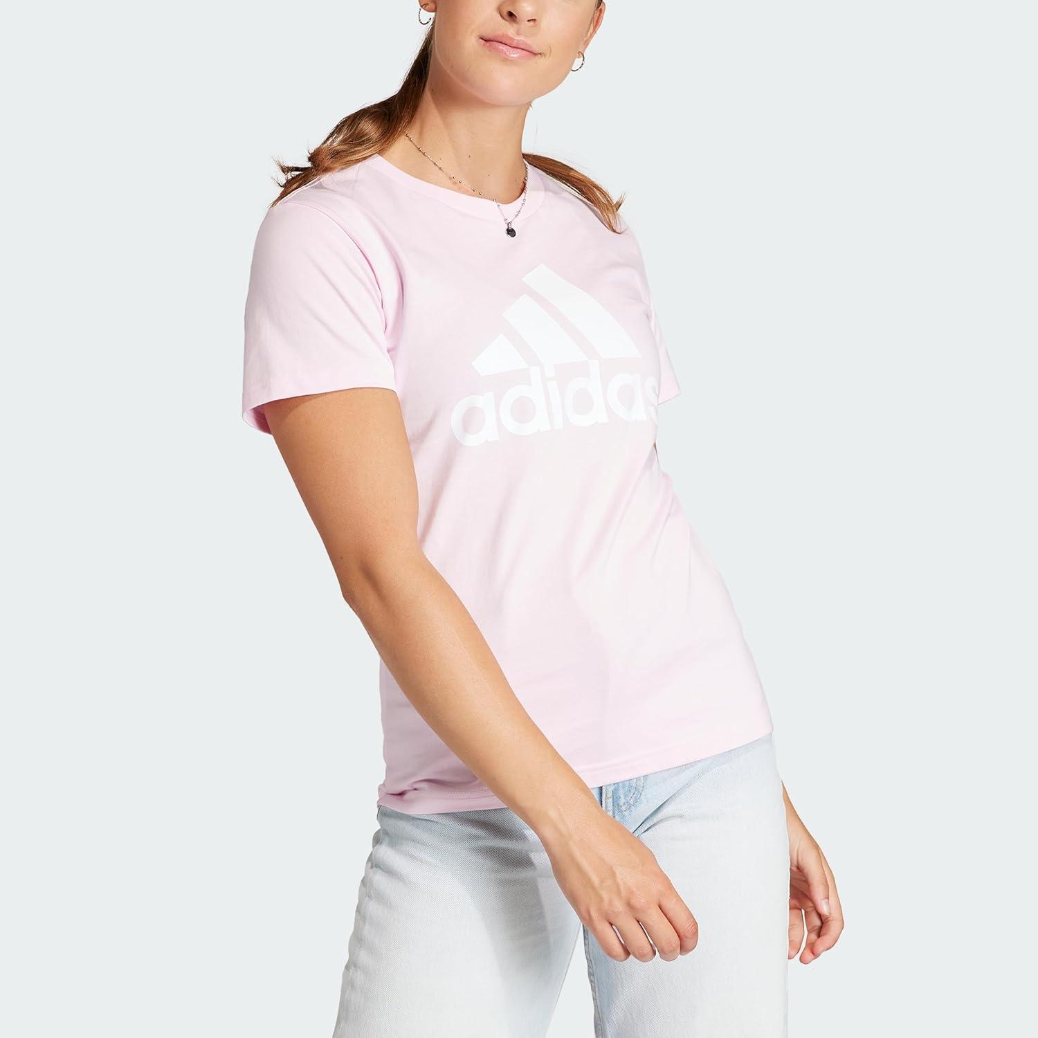imageAdidas Womens Essentials Logo TeeClear PinkWhite
