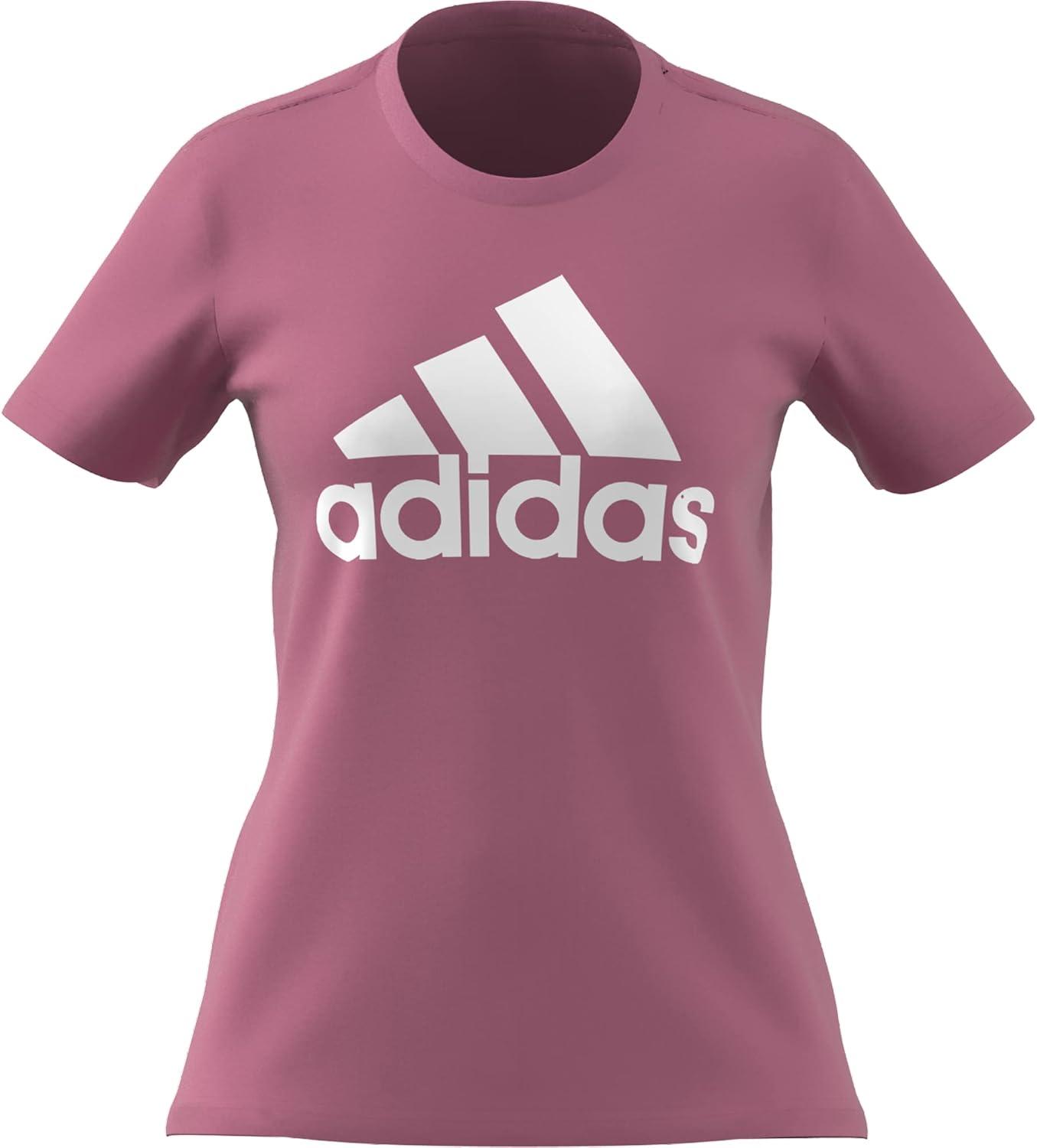 imageAdidas Womens Essentials Logo TeeRose ToneWhite