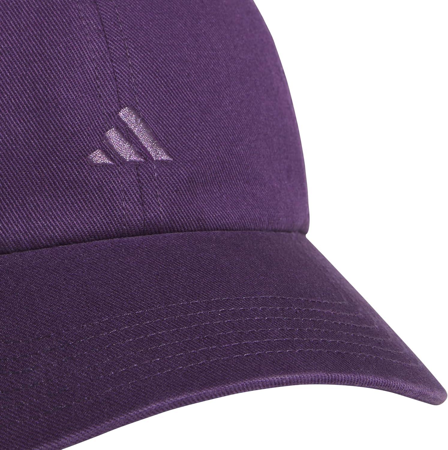 imageAdidas Womens Saturday Baseball Cap Adjustable Cotton Hat Athletic Relaxed FitAurora Plum PurpleShadow Violet30
