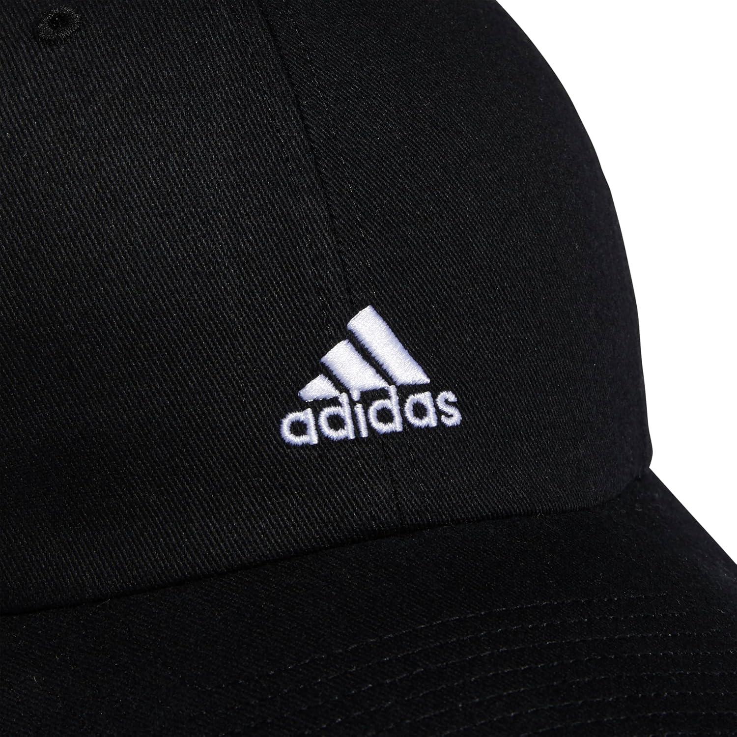 imageAdidas Womens Saturday Baseball Cap Adjustable Cotton Hat Athletic Relaxed FitBlackWhite20