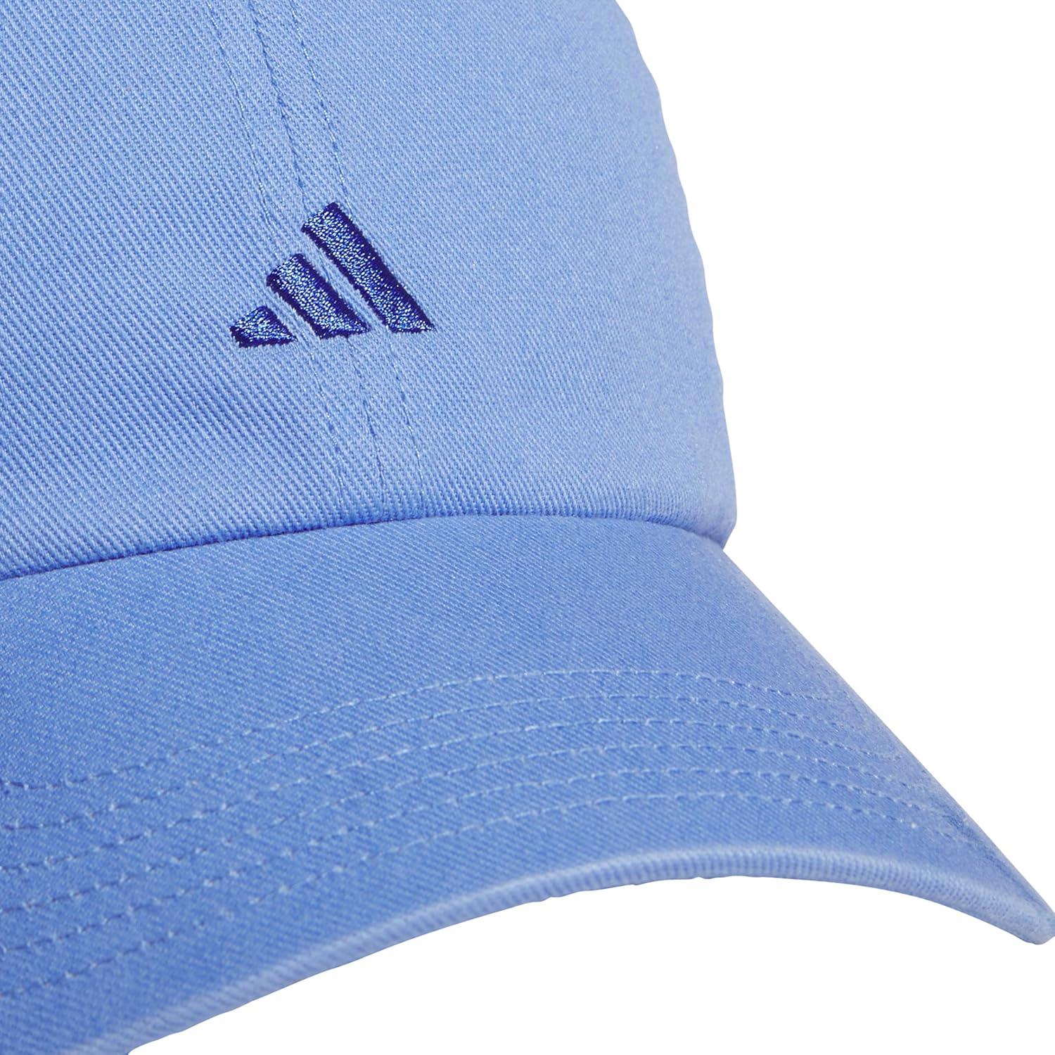 imageAdidas Womens Saturday Baseball Cap Adjustable Cotton Hat Athletic Relaxed FitBlue FusionHires Blue30