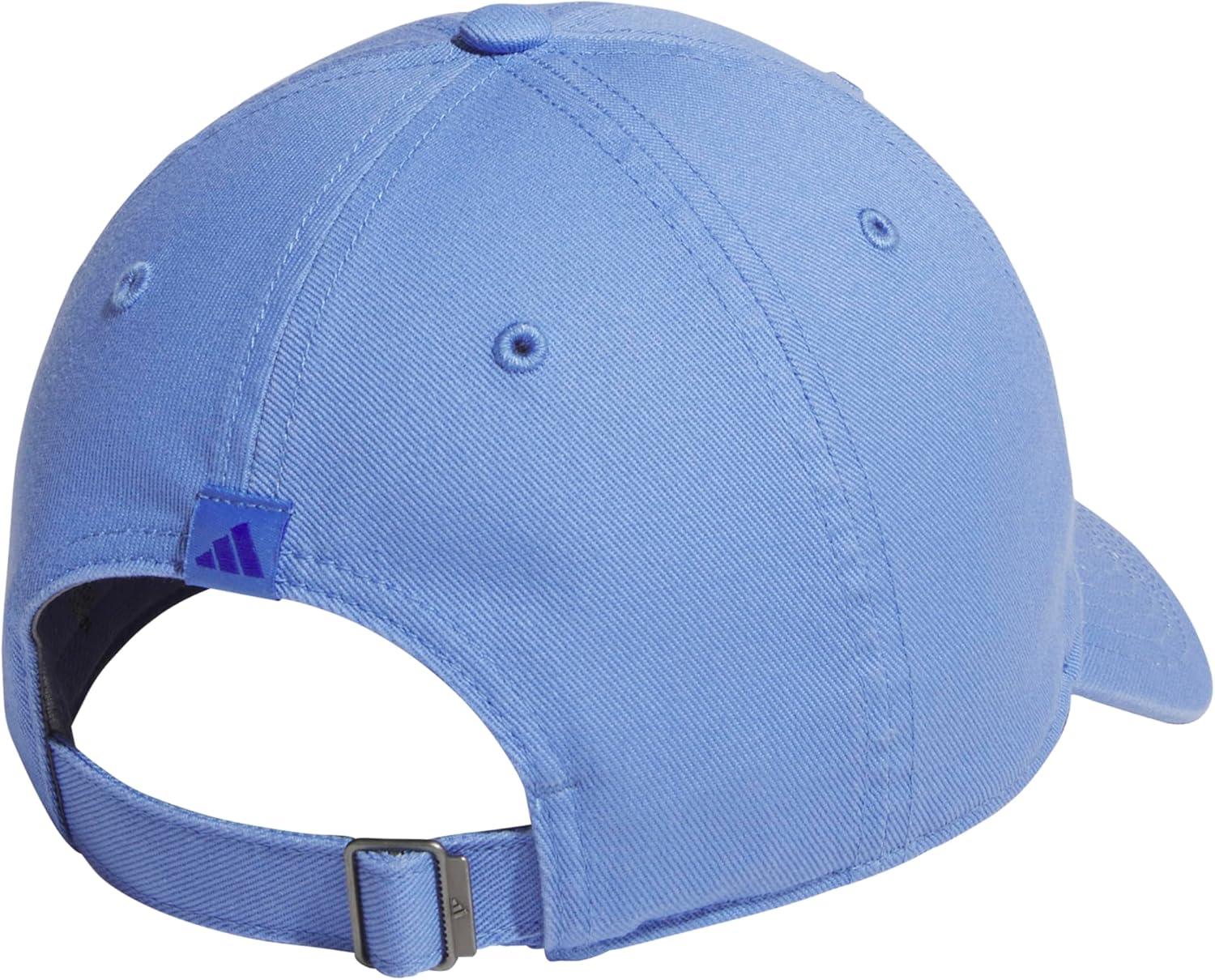 imageAdidas Womens Saturday Baseball Cap Adjustable Cotton Hat Athletic Relaxed FitBlue FusionHires Blue30