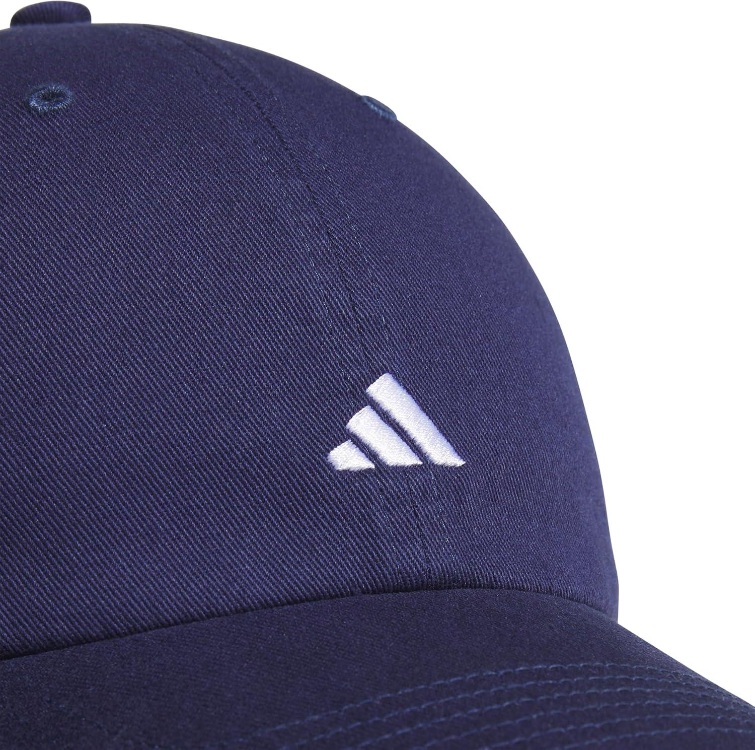 imageAdidas Womens Saturday Baseball Cap Adjustable Cotton Hat Athletic Relaxed FitDark BlueWhite30