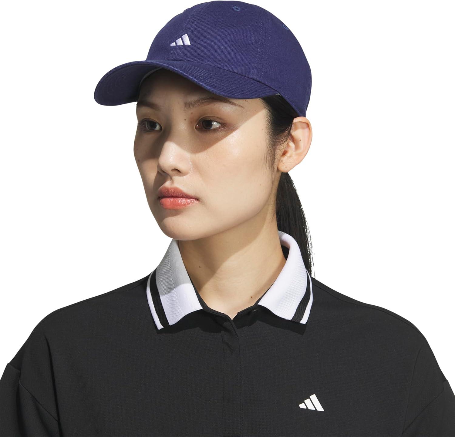 imageAdidas Womens Saturday Baseball Cap Adjustable Cotton Hat Athletic Relaxed FitDark BlueWhite30