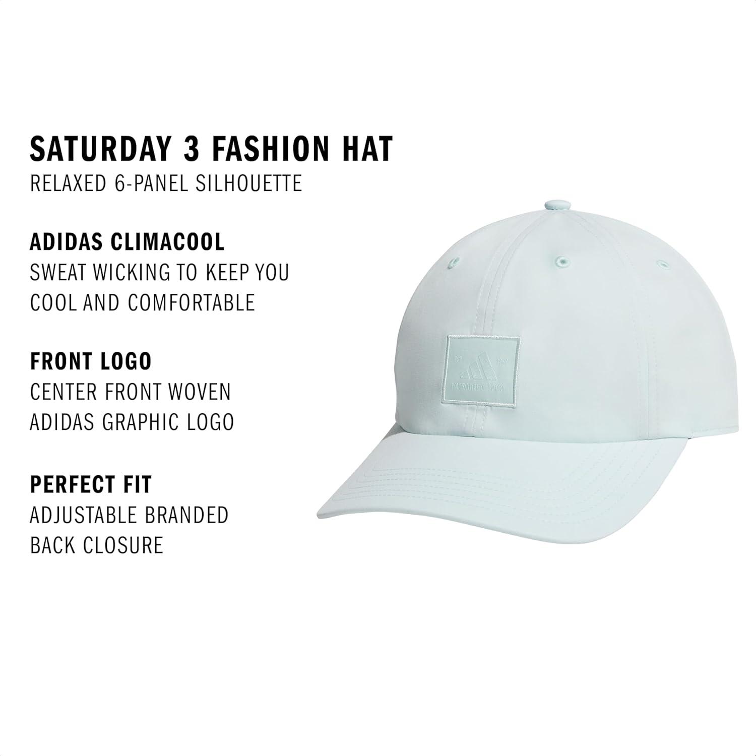 imageAdidas Womens Saturday Baseball Cap Adjustable Cotton Hat Athletic Relaxed FitHalo Mint Green30Fashion