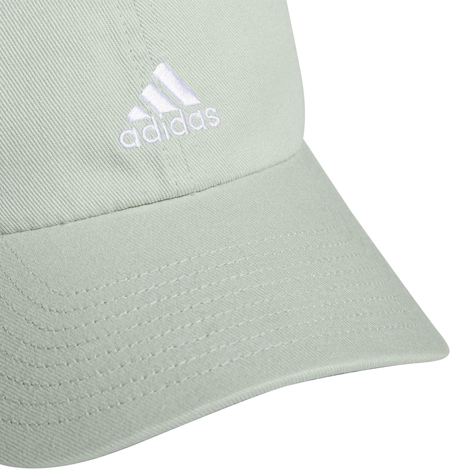 imageAdidas Womens Saturday Baseball Cap Adjustable Cotton Hat Athletic Relaxed FitLinen GreenWhite20