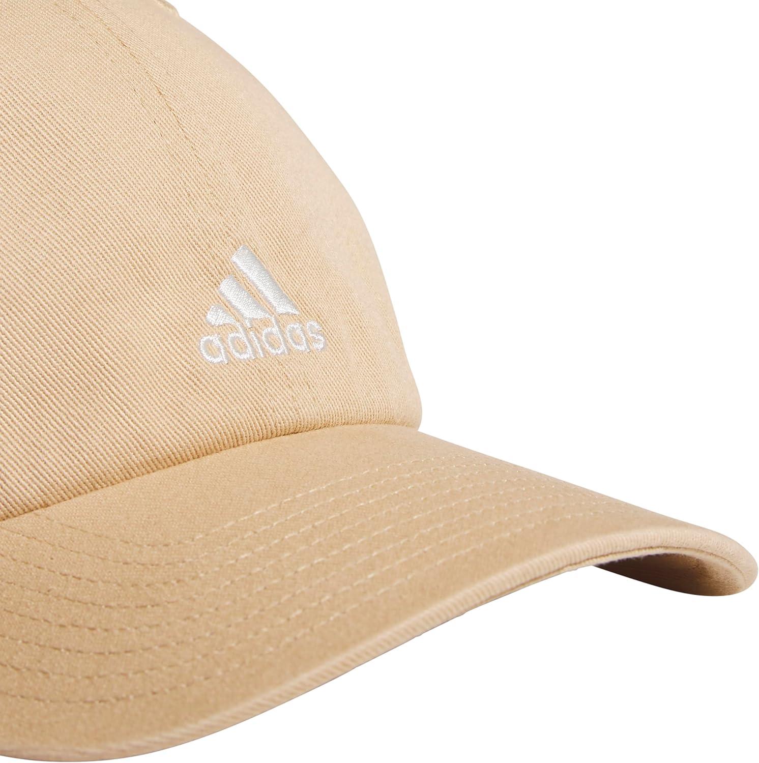 imageAdidas Womens Saturday Baseball Cap Adjustable Cotton Hat Athletic Relaxed FitMagic BeigeOff White