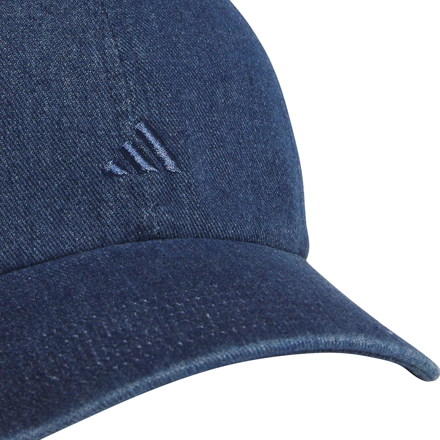 imageAdidas Womens Saturday Baseball Cap Adjustable Cotton Hat Athletic Relaxed FitMedium Blue Denim