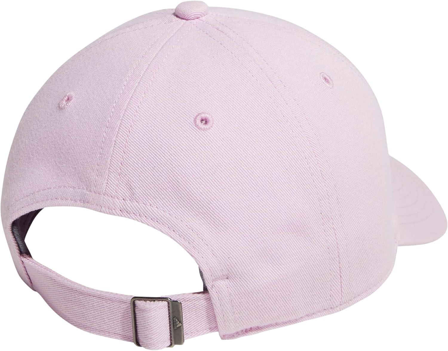 imageAdidas Womens Saturday Baseball Cap Adjustable Cotton Hat Athletic Relaxed FitOrchid Fusion PurpleWhite