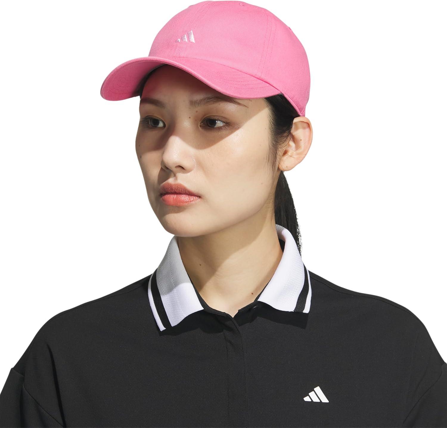 imageAdidas Womens Saturday Baseball Cap Adjustable Cotton Hat Athletic Relaxed FitPink FusionClear Pink